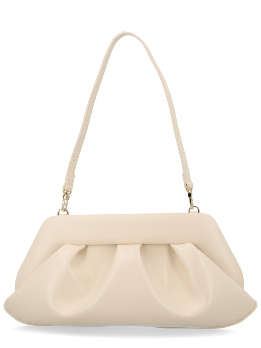 Themoirè Neutrals Bios Baguette Pleated Shoulder Bag