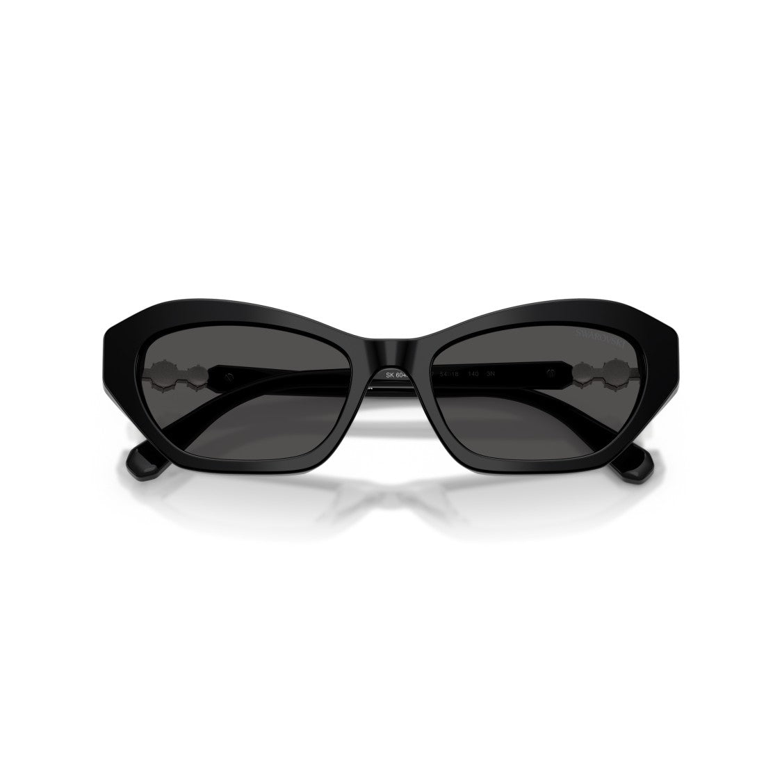 Swarovski 0Sk6048 Angular Sunglasses With Crystal Embellishment