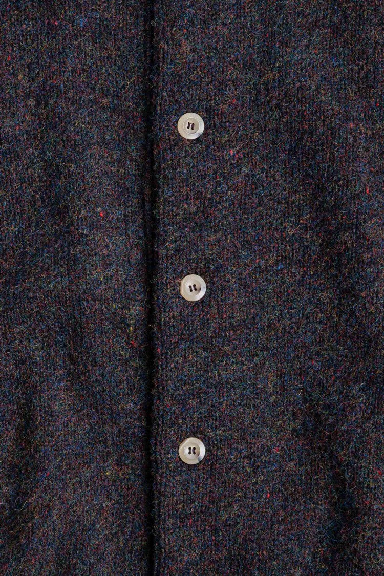 Howlin Shetland Wool Shirt-Collar Cardigan