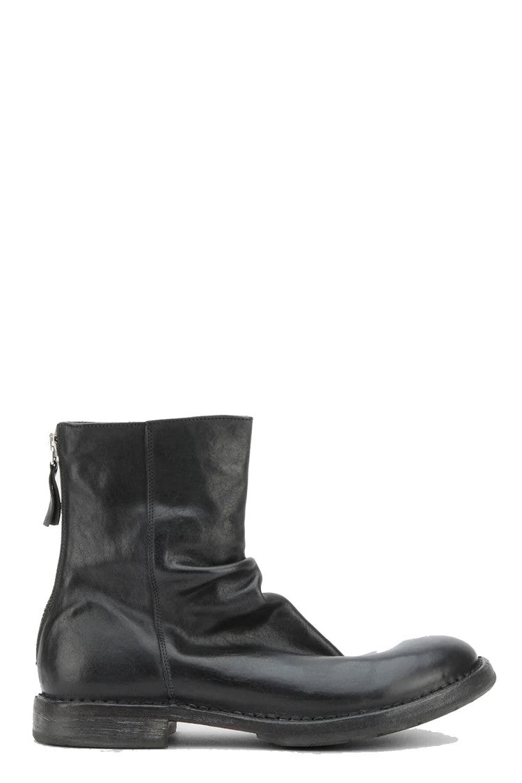 Moma Black Leather Boots