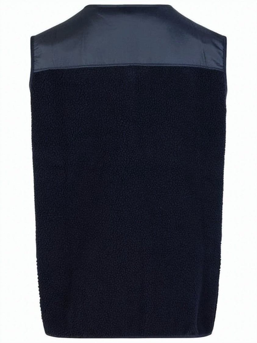 A.P.C. Textured Fleece Vest With Contrasting Panels
