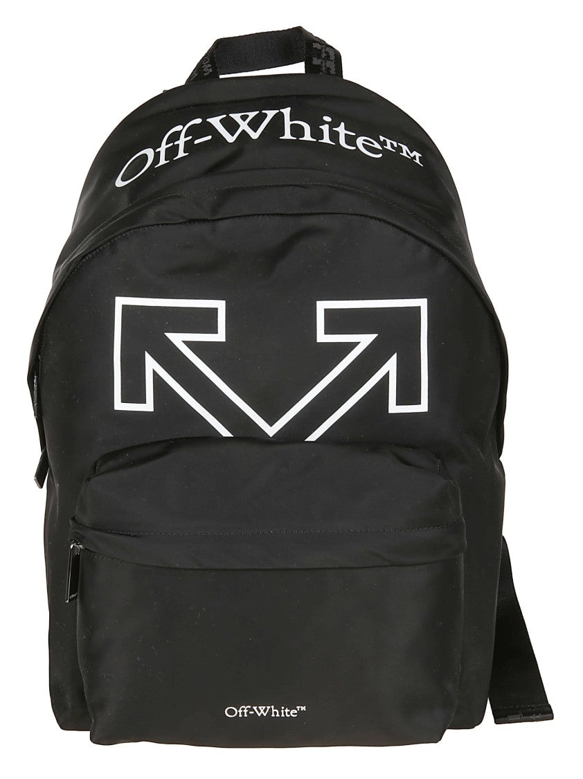 Off-White Black Heritage Polyamide Graphic Backpack