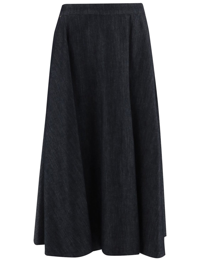 Max Mara Wide-Fit Cotton Blend Skirt