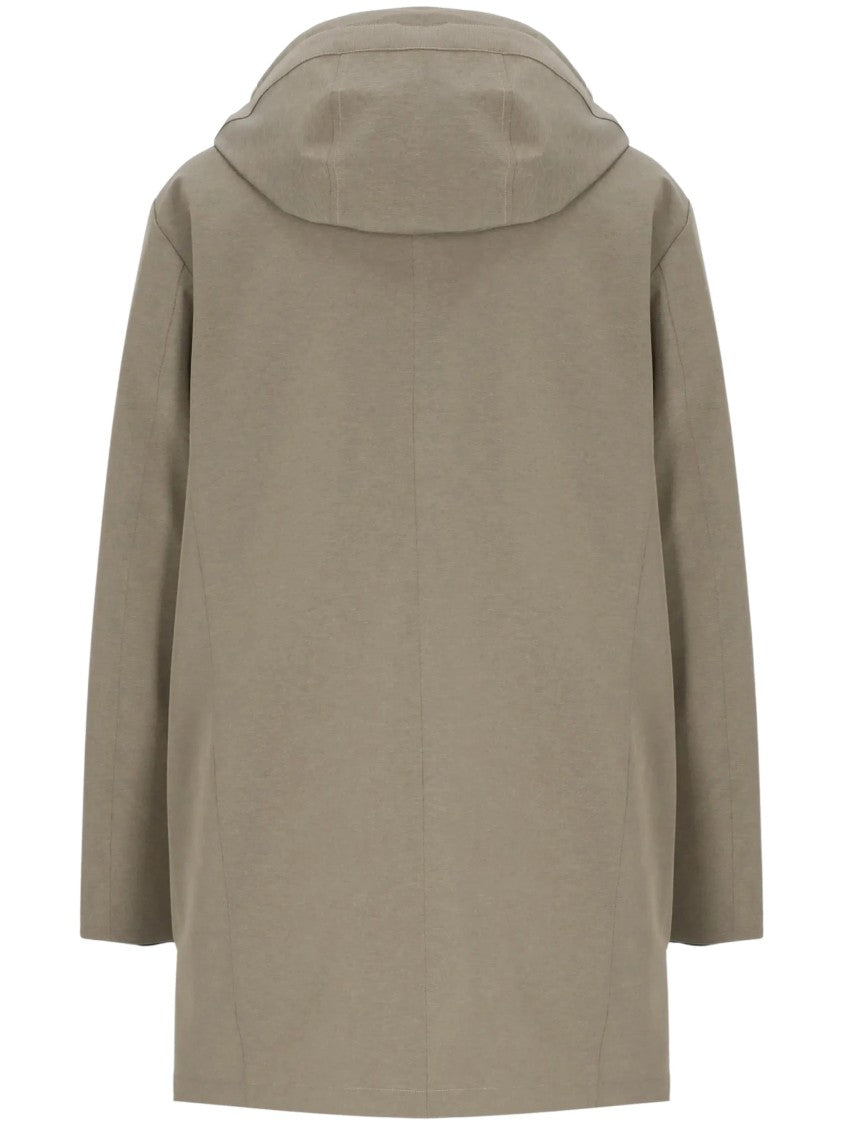 Peuterey Hooded Multi-Pocket Adjustable Drawstring Coat