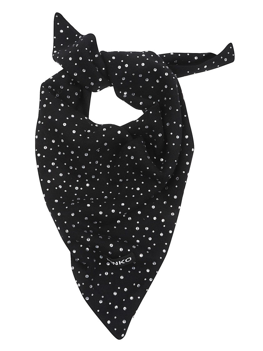 Pinko Black Triangular Scarf