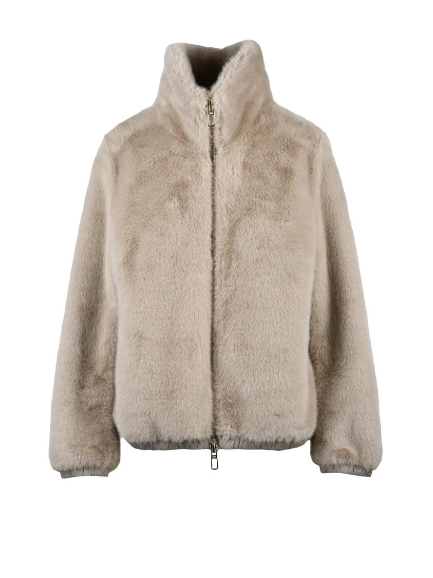 Duno Beige Polyester Eco Coat
