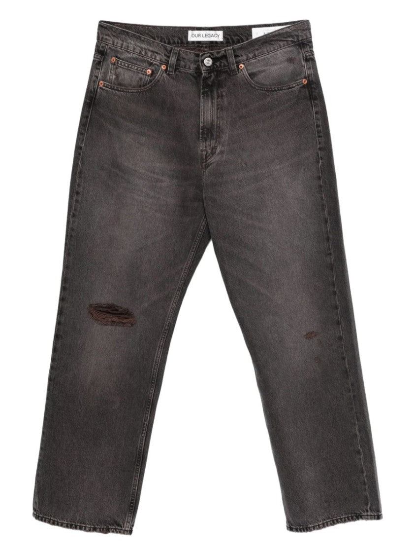 Our Legacy Faded Black Third Cut Jeans