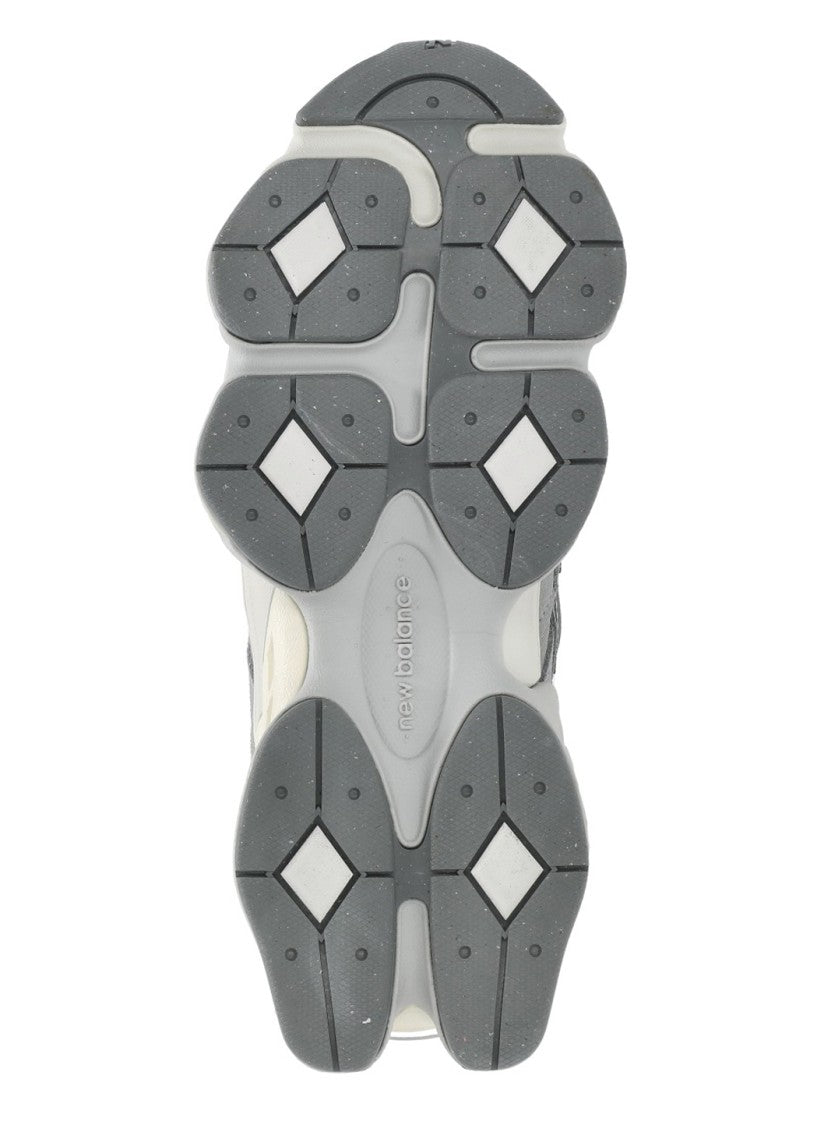 New Balance Grey Rounded Toe Cushioned Sole Low-Top Sneakers