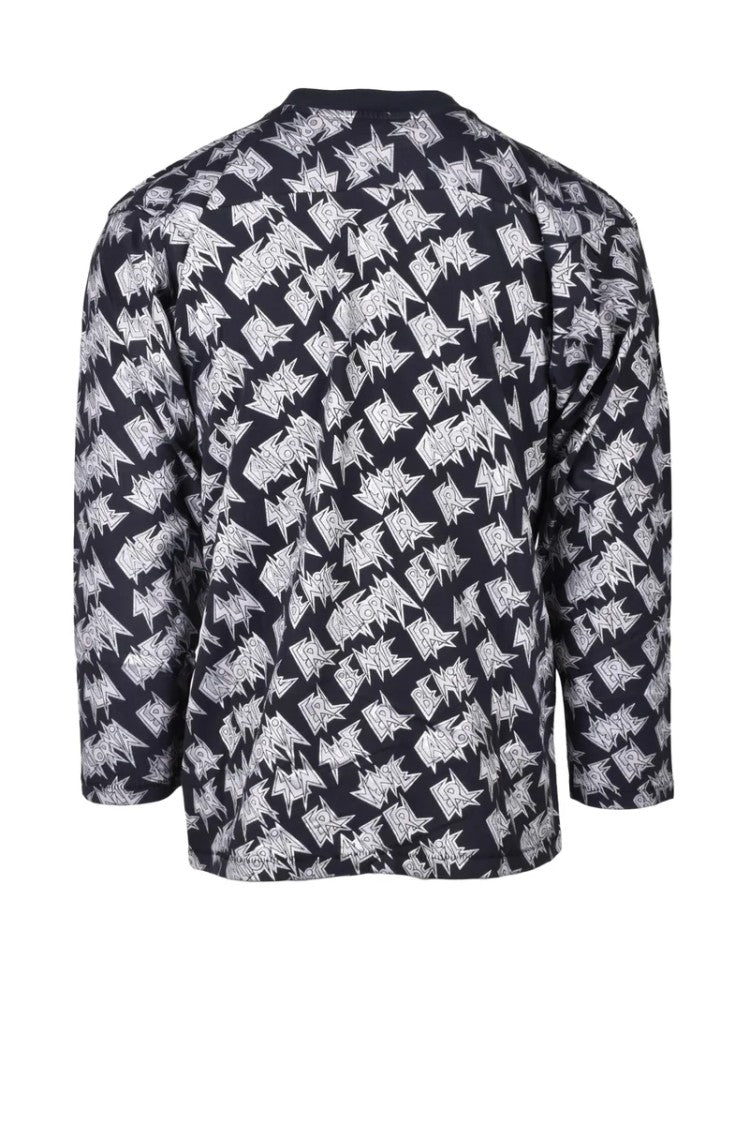 Erl Black Graphic Cotton T-Shirt
