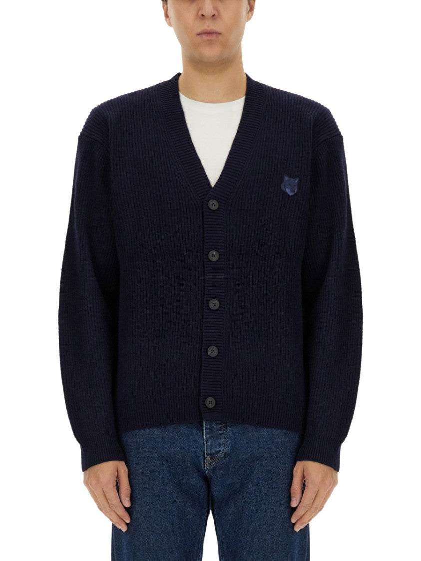Maison Kitsuné Ribbed Cardigan