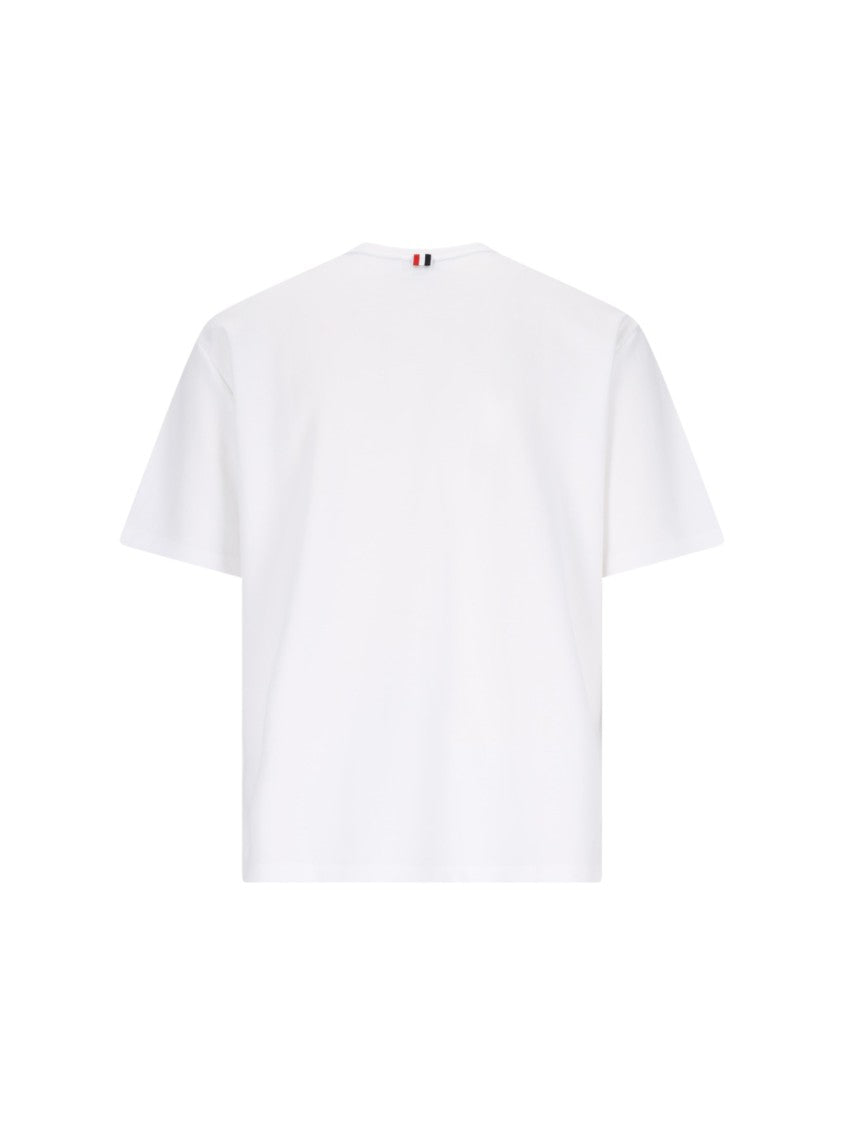 Thom Browne Logo Pocket T-Shirt – White