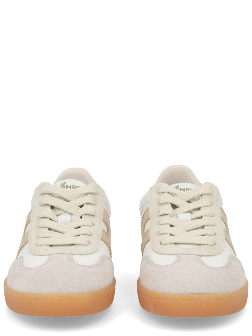Hogan Beige Cool Side Stitched Logo Sneakers