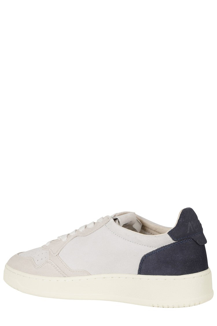 Autry Sand Medalist Low Suede Sneakers