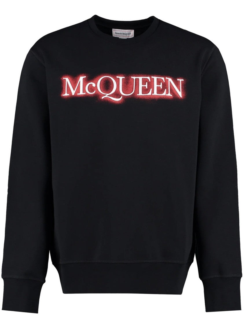 Alexander Mcqueen Black Logo Sweatshirt