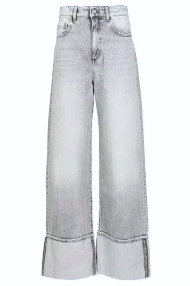 Icon Denim Mid-Rise Wide Leg Kiki Jeans