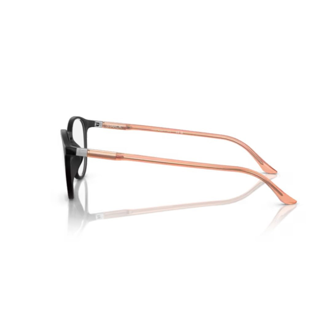 Starck 3074 Vista Rounded Frame Eyeglasses With Matte Black Front