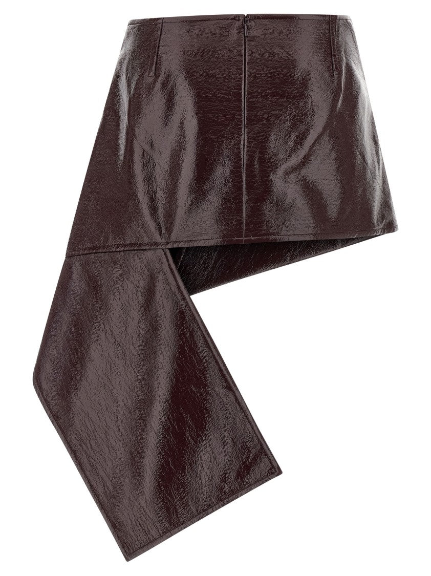 Courrèges 'Fold Vinyl Mini' Skirt