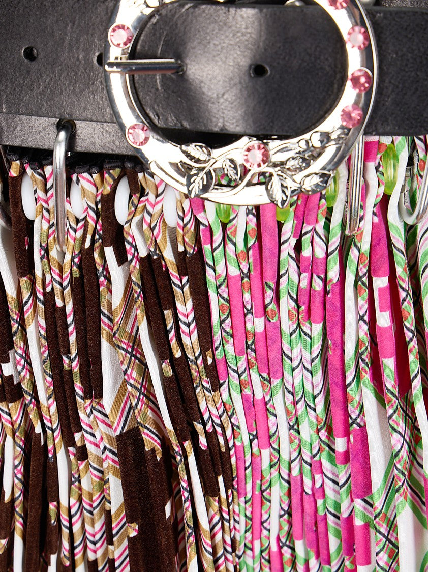 Chopova Lowena Pixel Party Mini Carabiner Skirt
