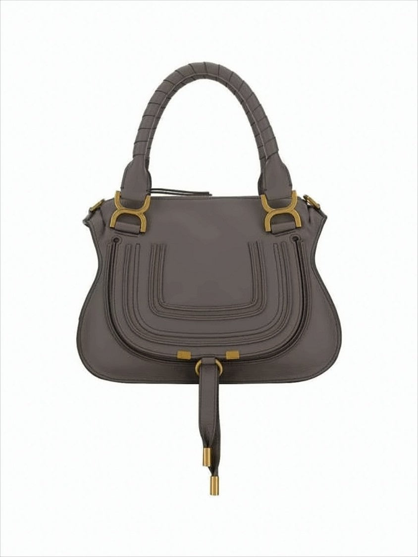Chloé Structured Calf Leather Shoulder Bag