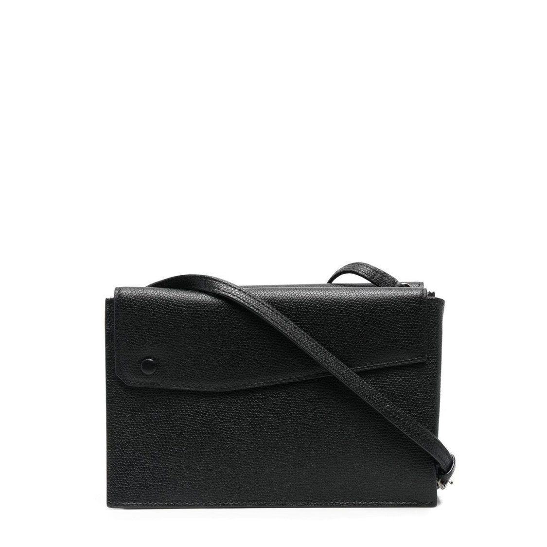 Valextra Textured Calf Leather Trio Crossbody Bag