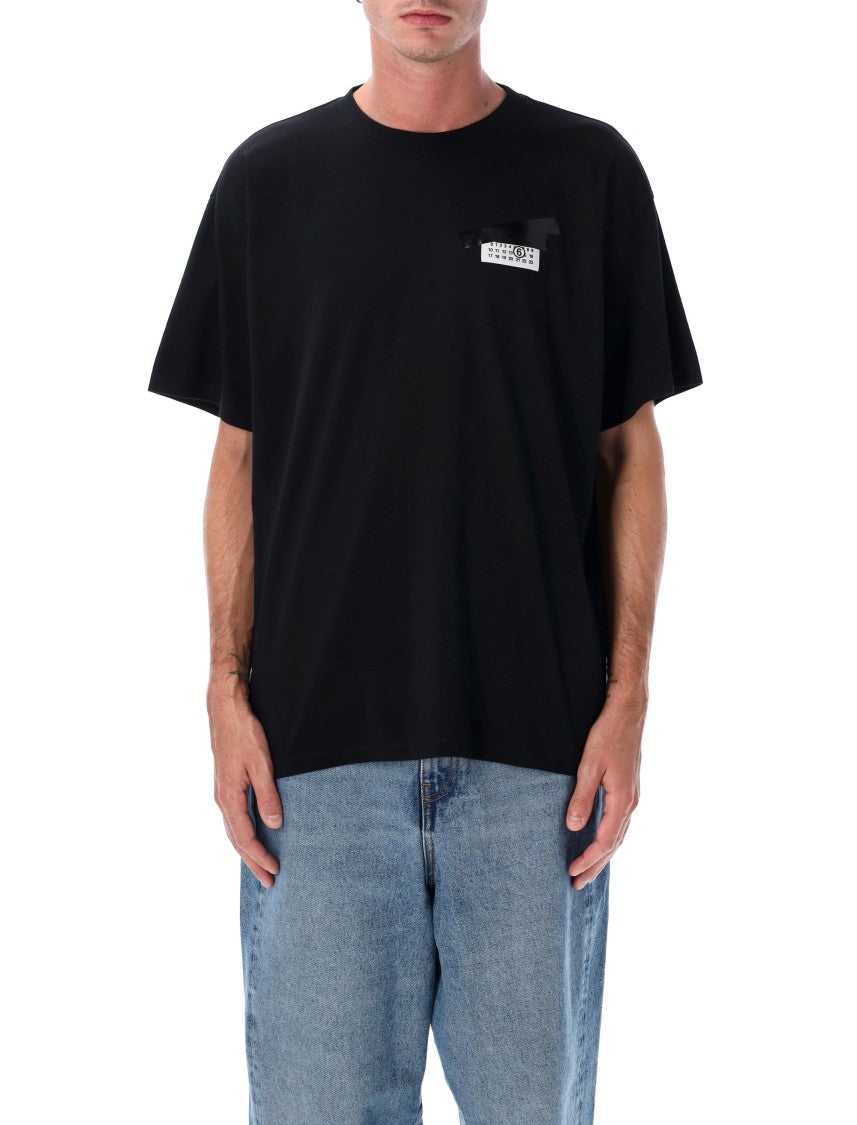 Mm6 By Maison Margiela Trompe L’Oeil Printed Cotton T-Shirt