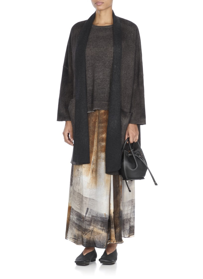 Avant Toi Gradient Grey Cashmere Sweater