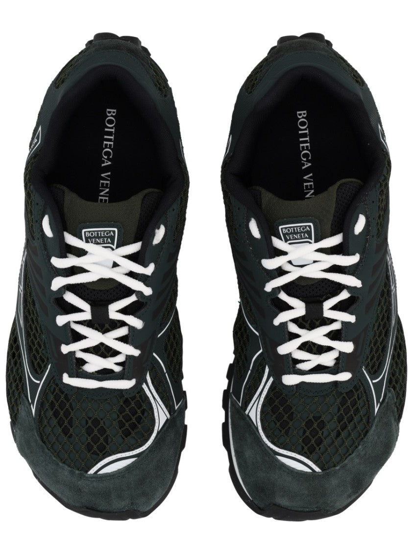 Bottega Veneta Orbit Mesh Suede Low-Profile Sneakers