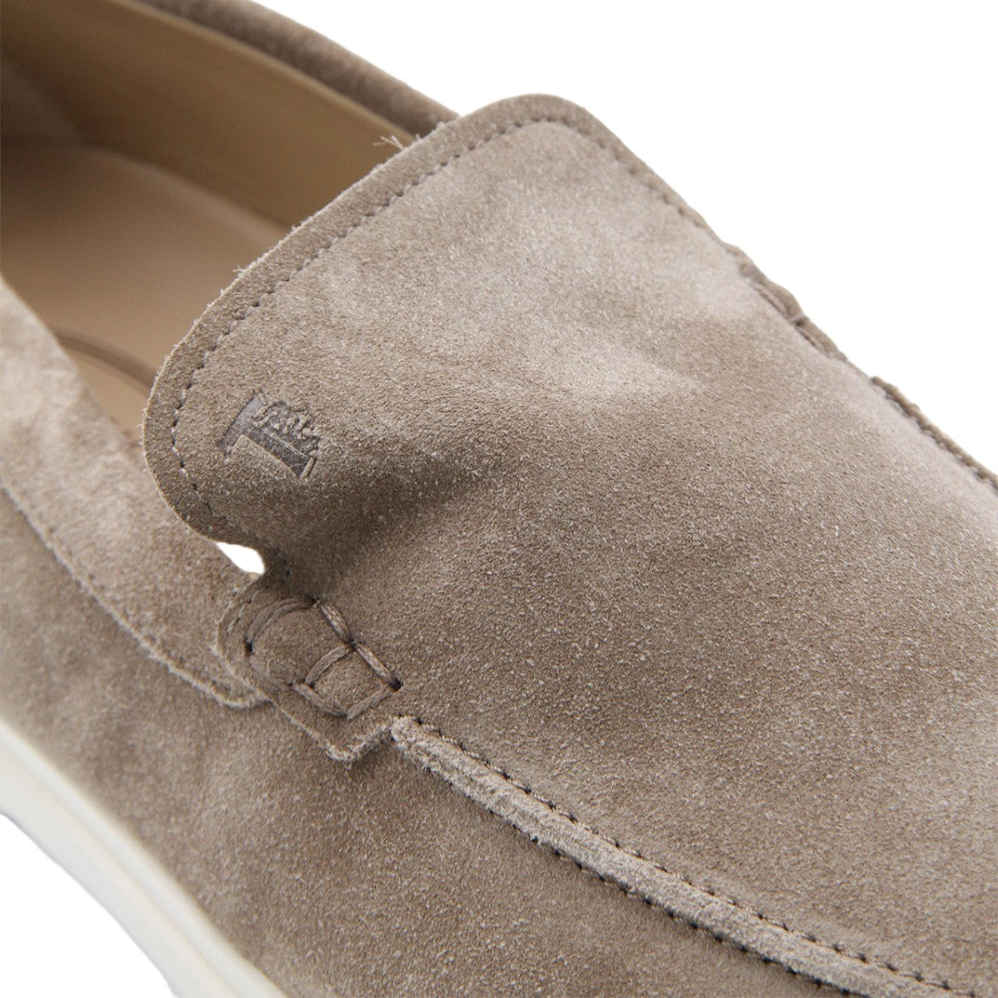 Tod's Suede Slip-On Loafers With Textured Grip Sole