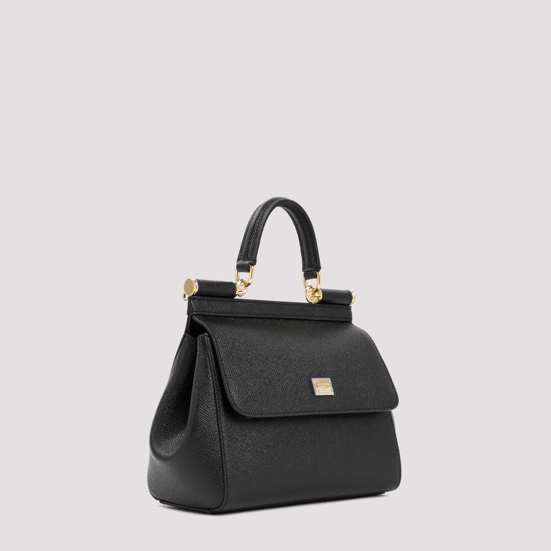 Dolce & Gabbana Black Leather Miss Sicily Bag