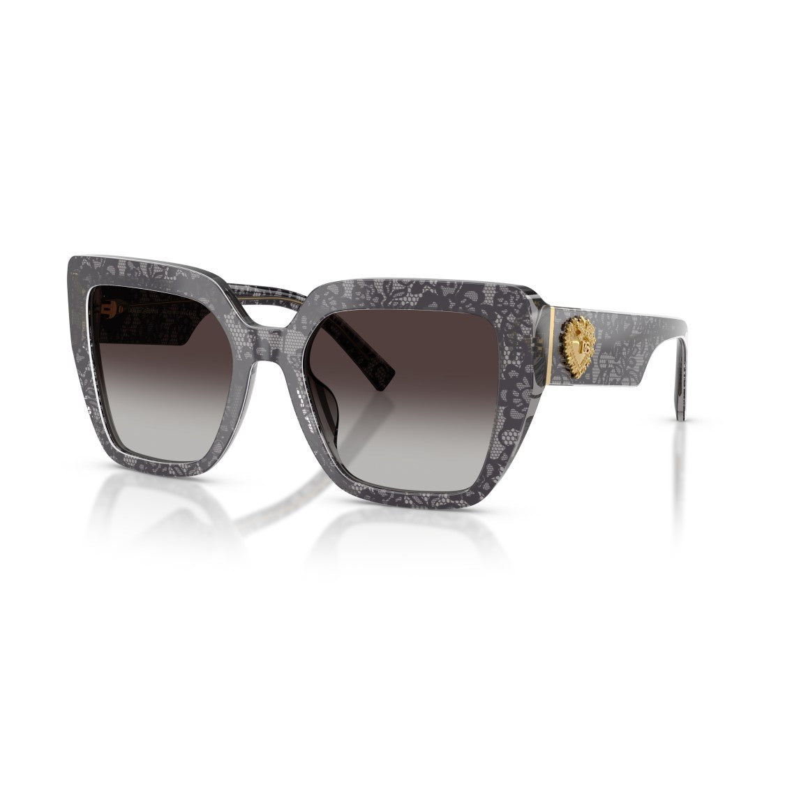 Dolce & Gabbana Oversized Square Frame Sunglasses With Gradient Lenses