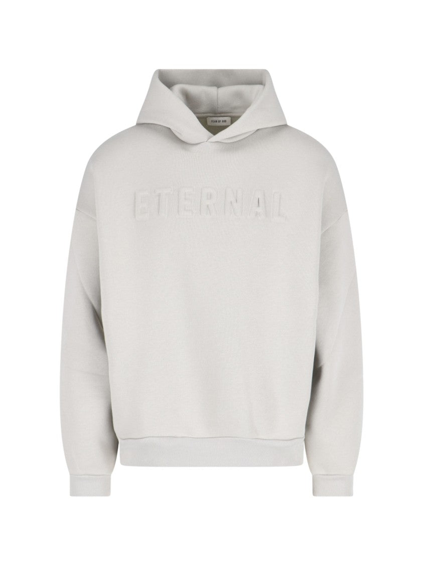 Fear Of God Relaxed Fit Grey Hoodie