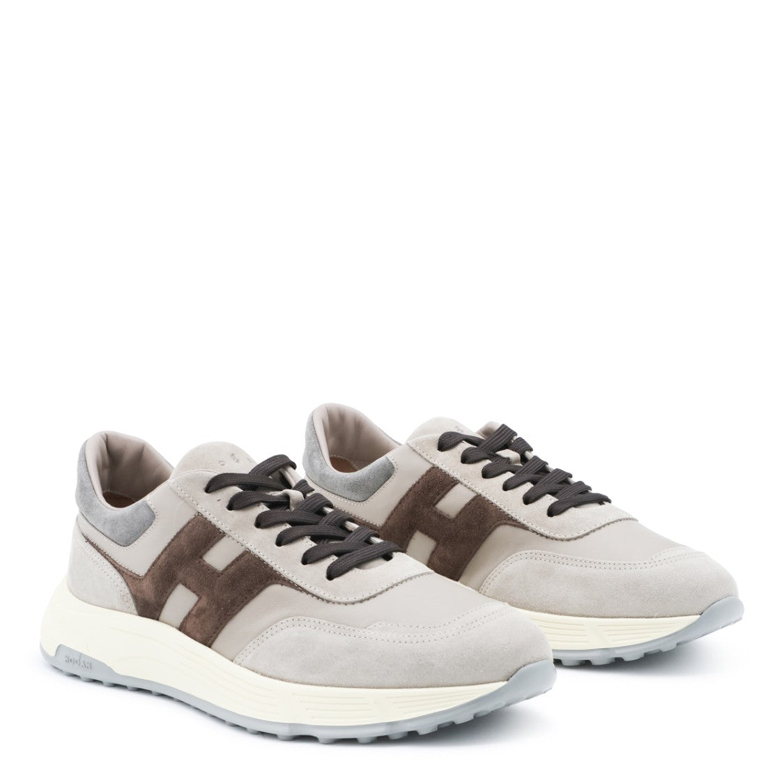 Hogan Layered Suede And Smooth Sneakers