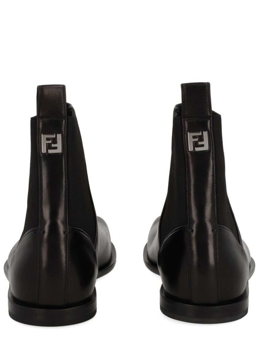 Fendi Chelsea Squared Ff Lamb Boots
