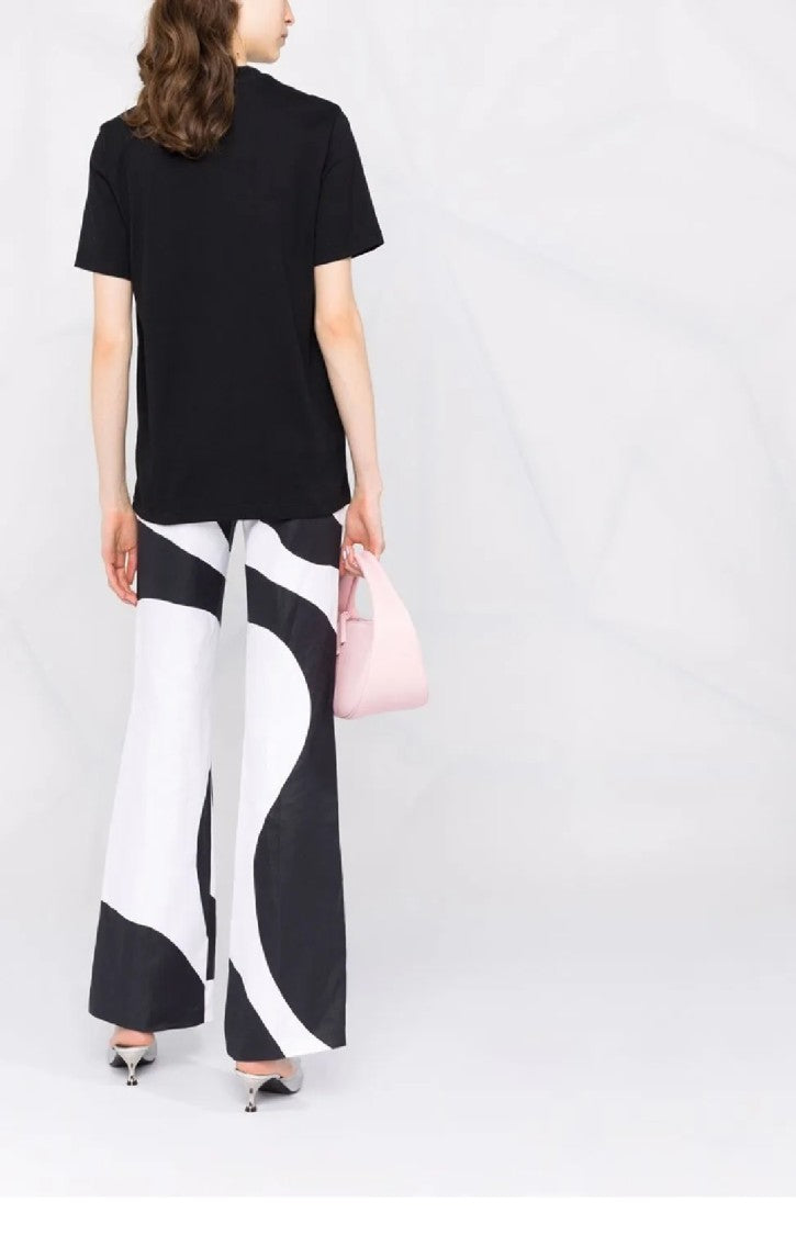 Msgm Relaxed Fit Black T-Shirt