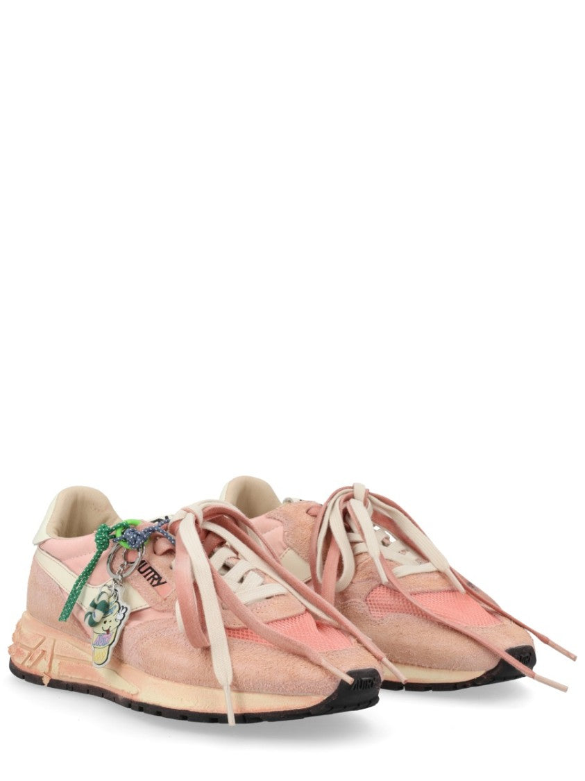Autry Pink Reelwind Super Vintage Sneakers