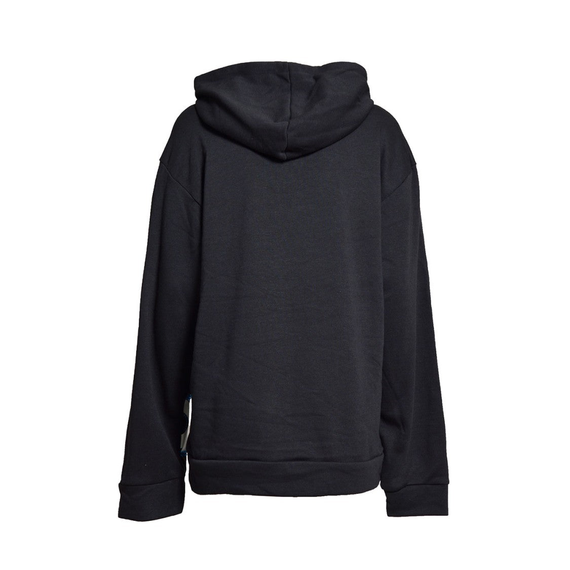 Caban Romantic X Adidas Black Cotton Viscose Hoodie Swarovski Applications