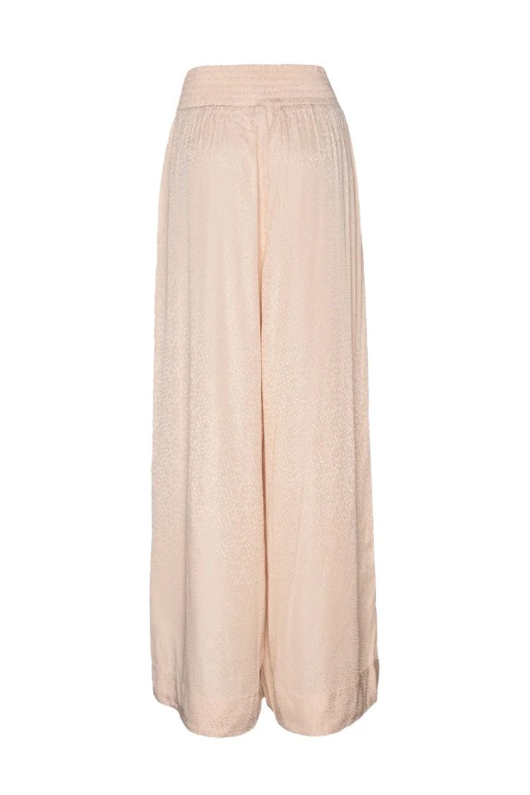 Attic And Barn Attic And Barn Satin Trousers High Waist - Beige