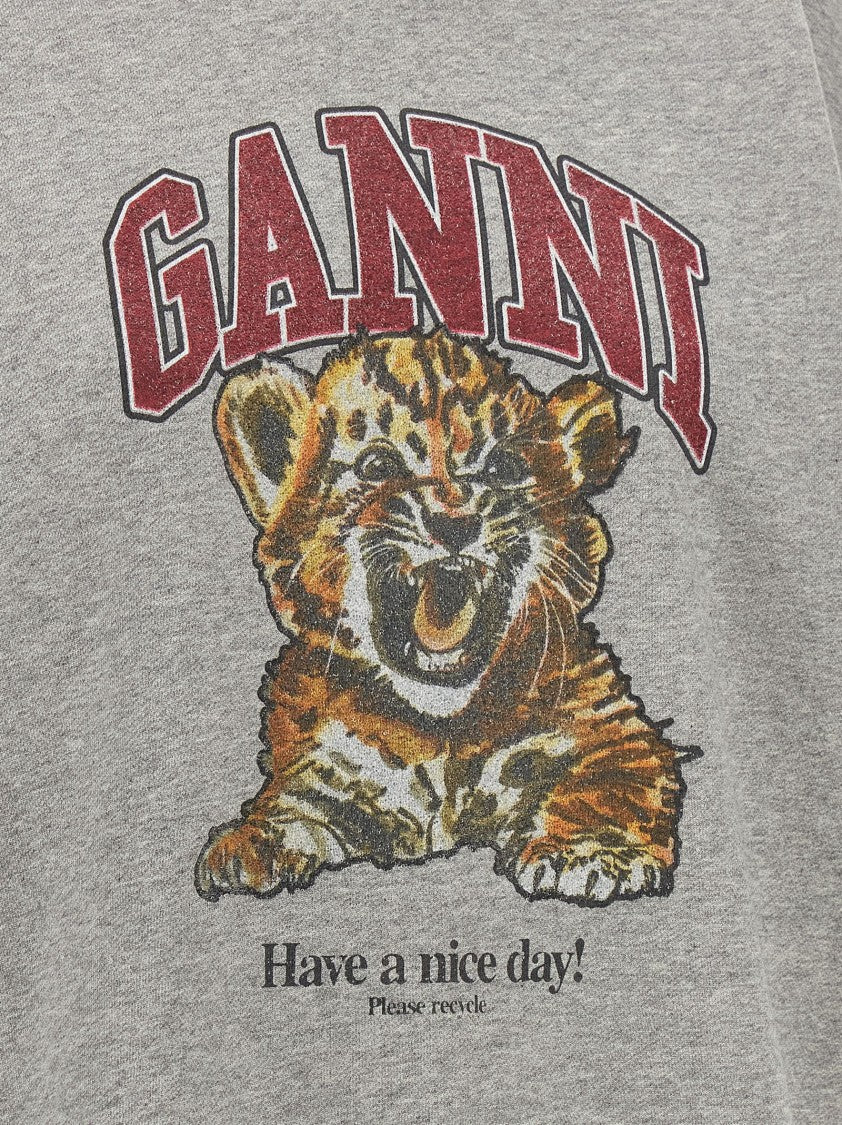 Ganni 'Grey Tiger' Hoodie