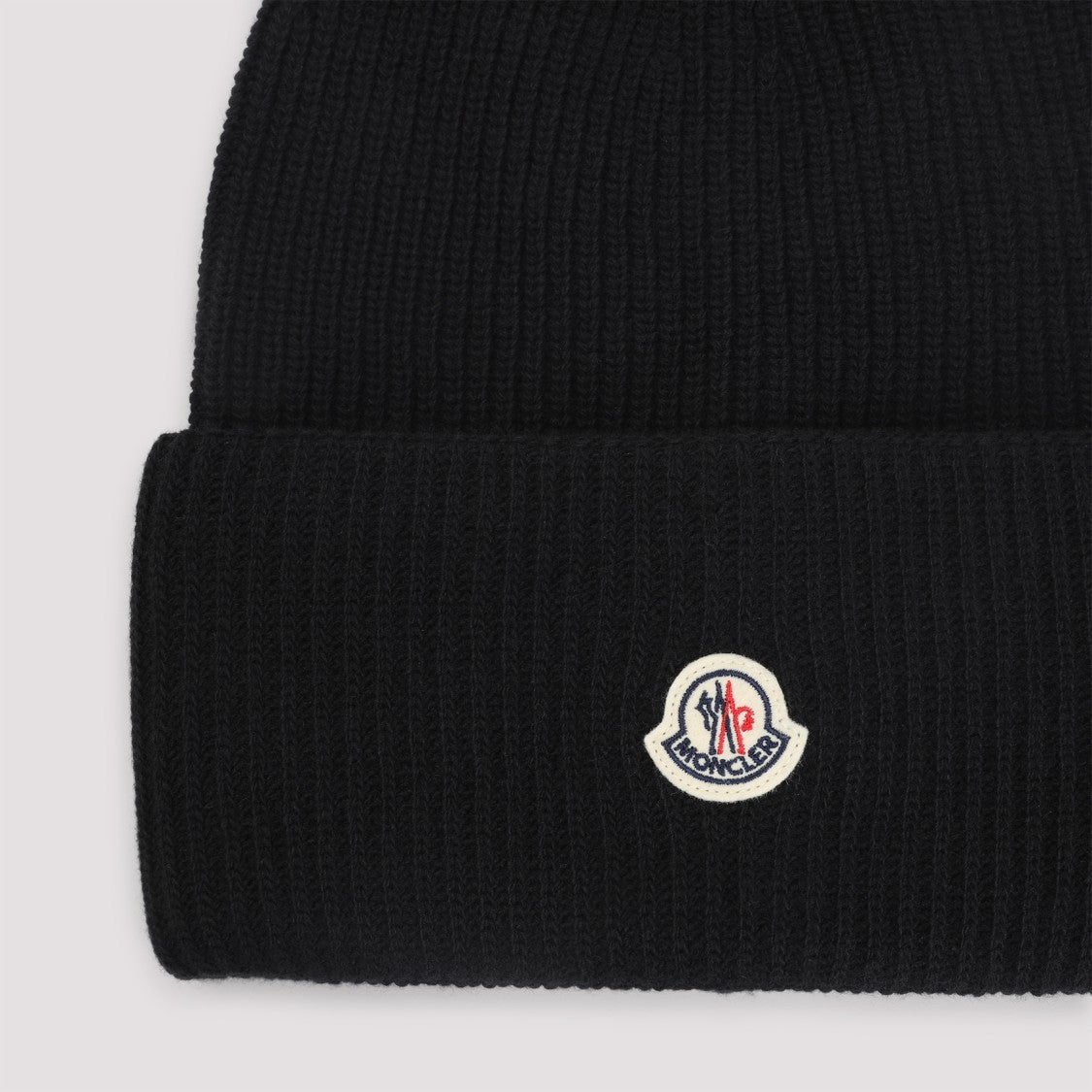 Moncler Black Virgin Wool Hat