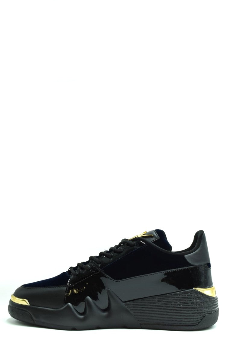 Giuseppe Zanotti Sneakers With Cotton-Polyester Blend And Gold Accents