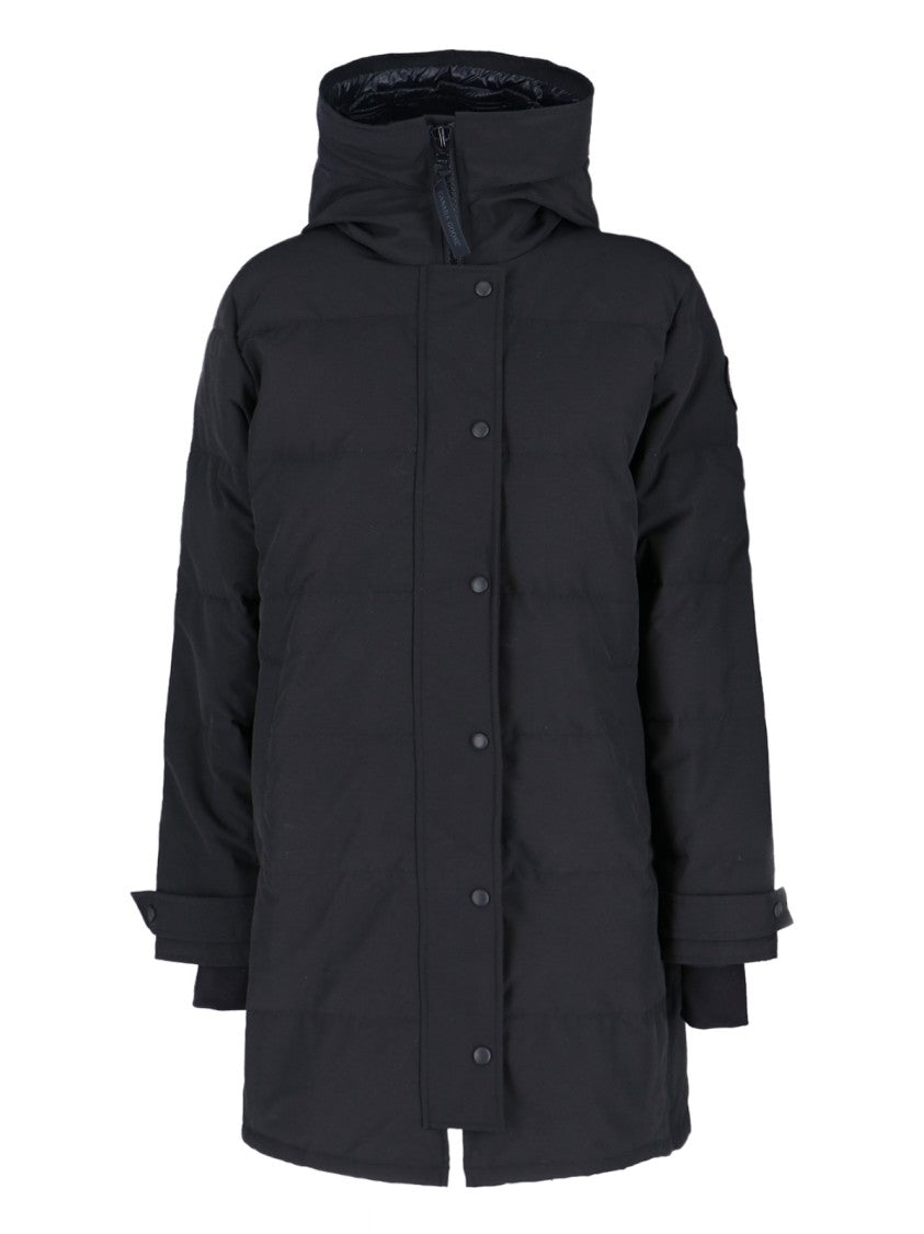 Canada Goose Structured Black Jacket With High Collar