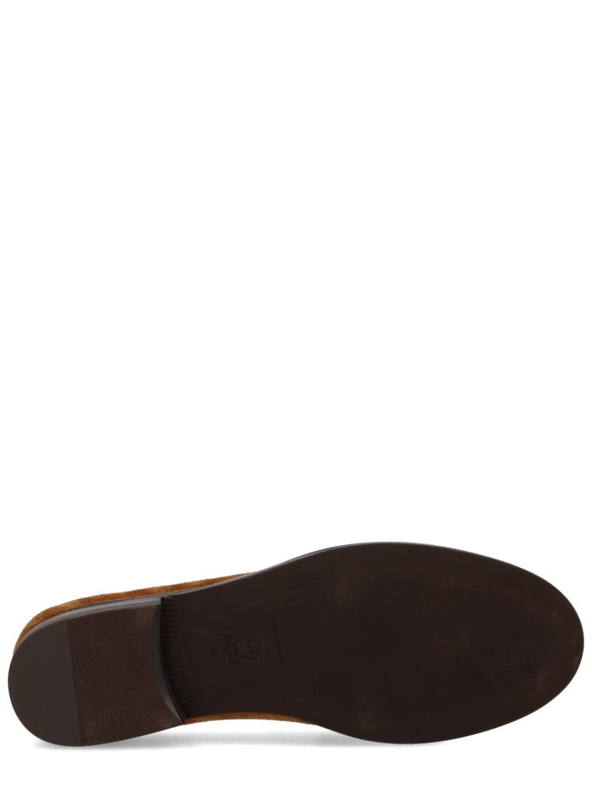 Tory Burch Penny Soft Suede Rounded Toe Loafers