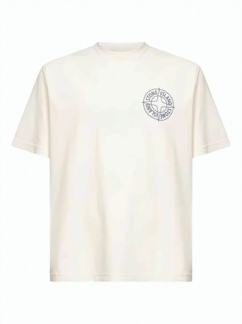 Stone Island Boxy-Cut Short-Sleeved T-Shirt With Circular Emblems