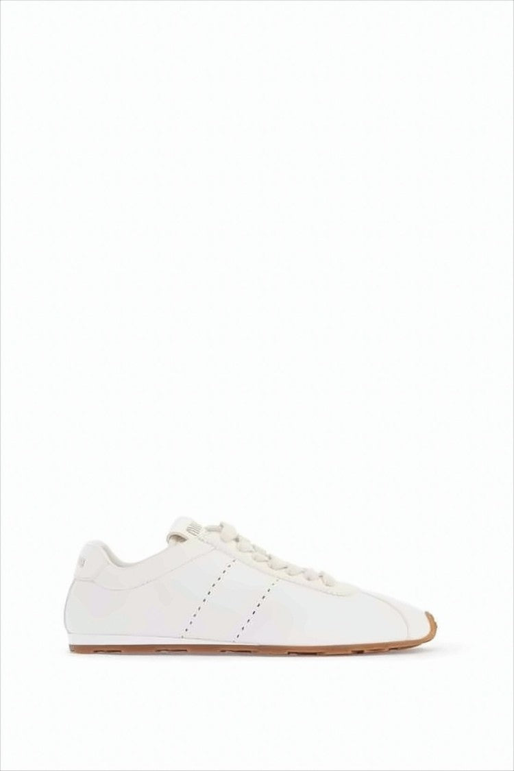 Miu Miu Lace-Up Low-Profile Miu Miu Sneakers