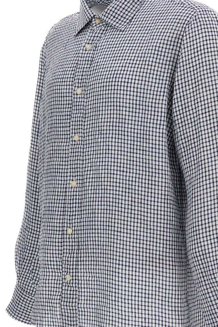 Original Vintage Checked Linen Classic Shirt
