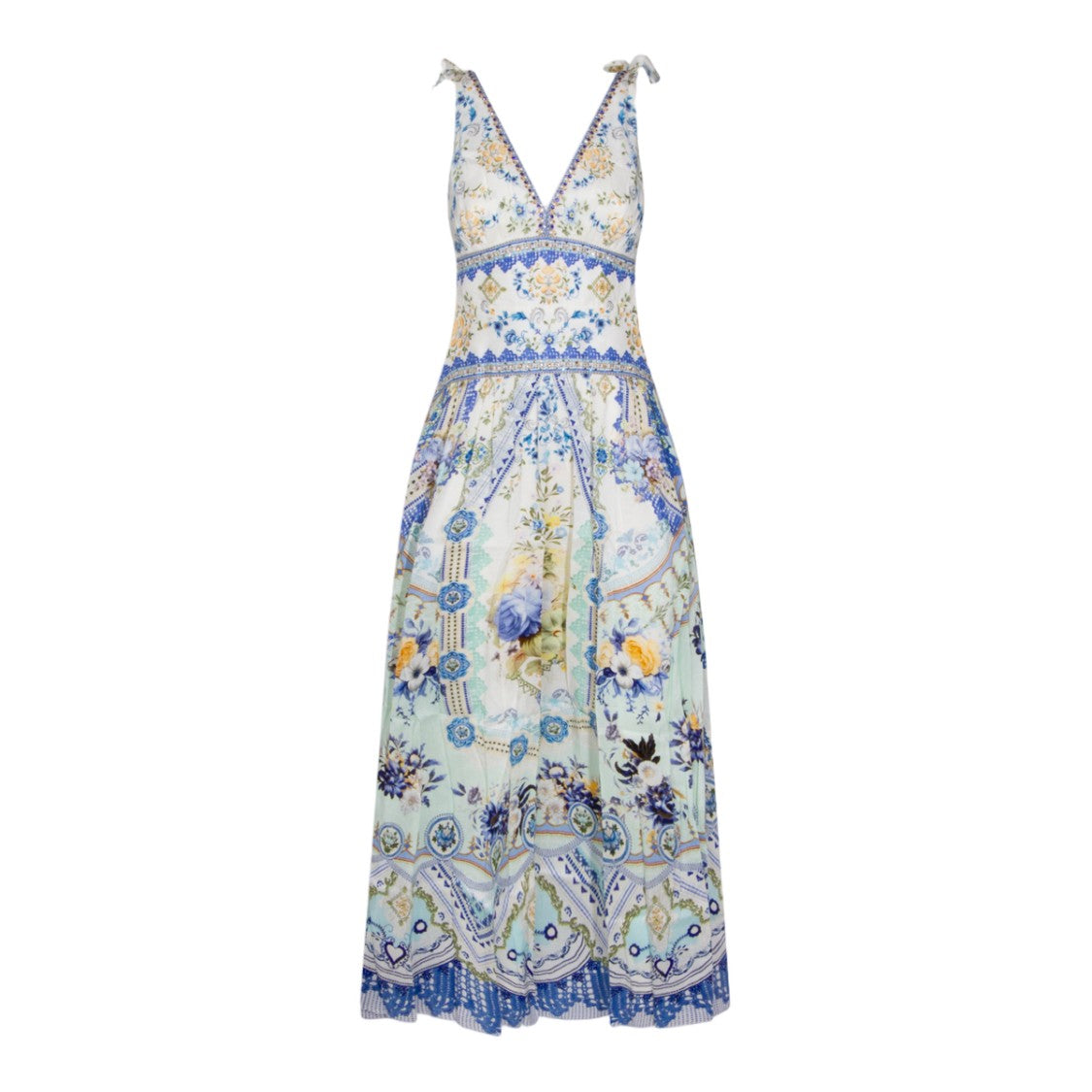 Camilla Flowing Silhouette Dress With Elegant Design