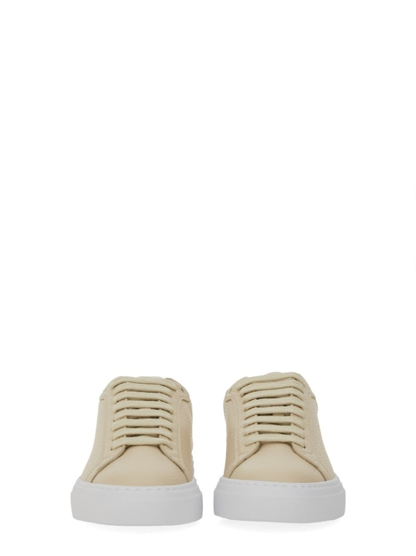 Fabiana Filippi Leather Sneakers With Classic Lace-Up Design
