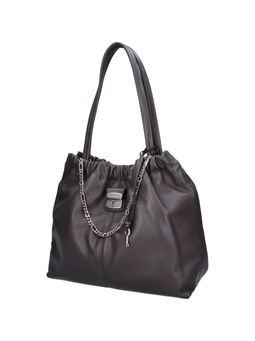 Marc Jacobs Grey The Cristina Silver Hardware Calfskin Tote Bag