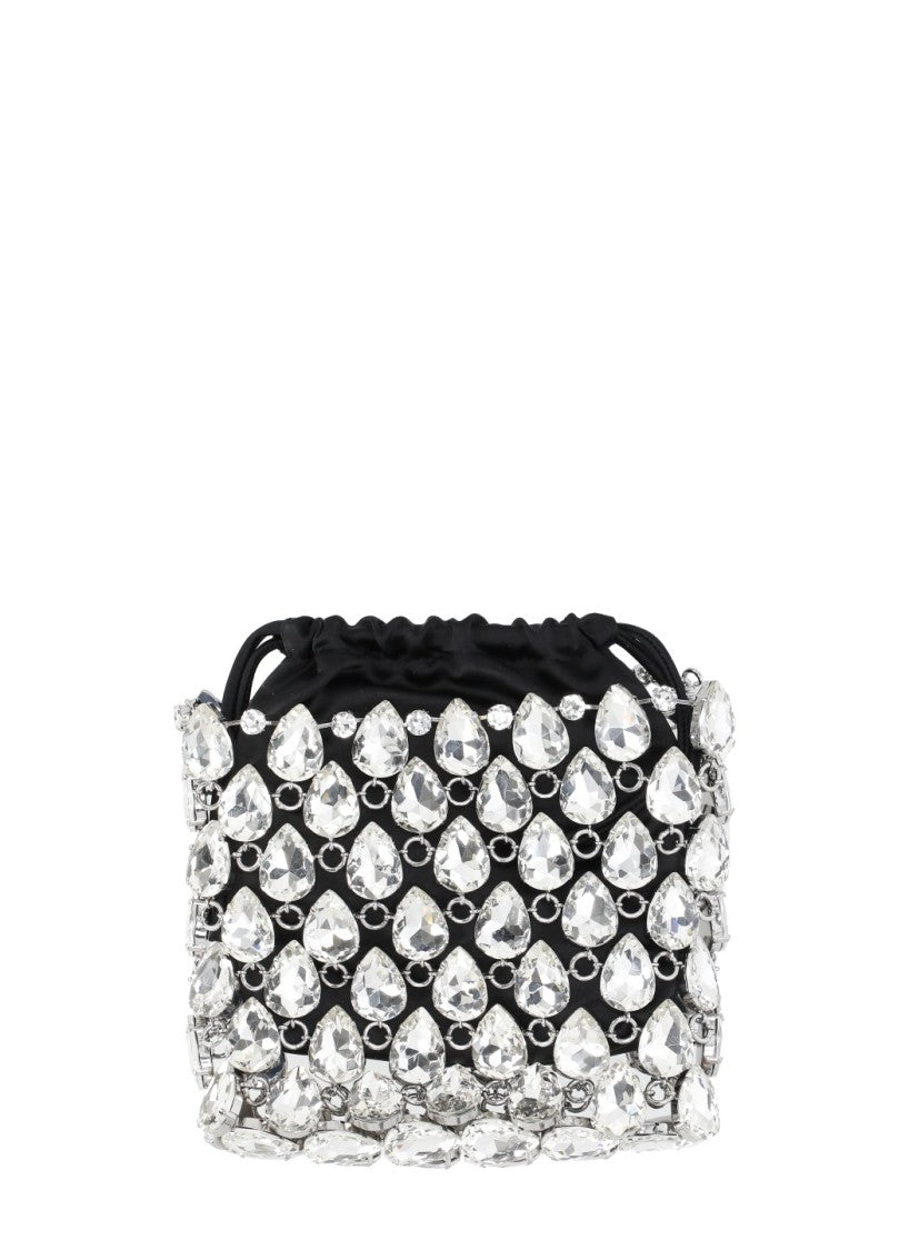 Self-Portrait Crystal-Embellished Chainmail Mini Shoulder Bag