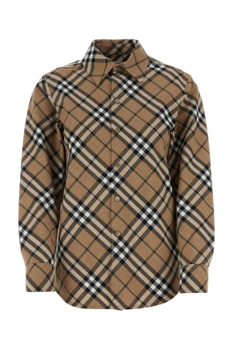 Burberry Embroidered Polyester Blend Shirt